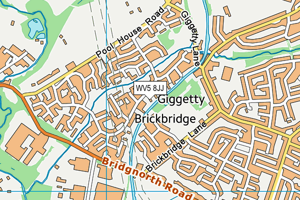WV5 8JJ map - OS VectorMap District (Ordnance Survey)