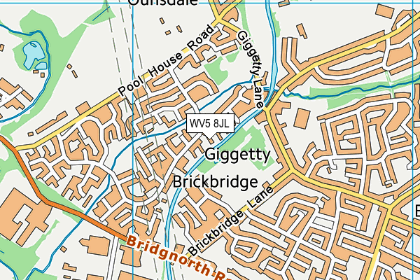 WV5 8JL map - OS VectorMap District (Ordnance Survey)