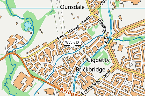 WV5 8JX map - OS VectorMap District (Ordnance Survey) WV5 8JX map - OS VectorMap District (Ordnance Survey)