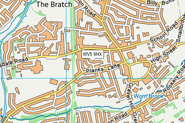 WV5 9HX map - OS VectorMap District (Ordnance Survey) WV5 9HX map - OS VectorMap District (Ordnance Survey)