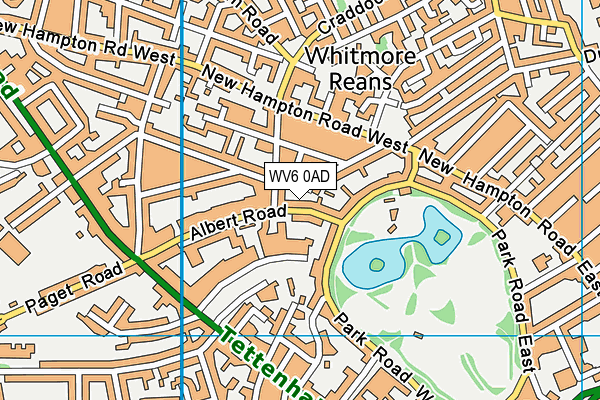 WV6 0AD map - OS VectorMap District (Ordnance Survey) WV6 0AD map - OS VectorMap District (Ordnance Survey)