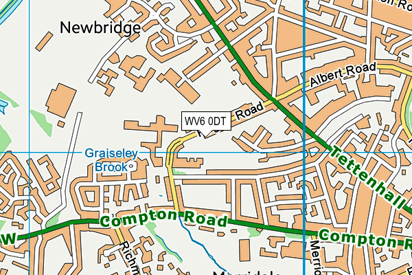 WV6 0DT map - OS VectorMap District (Ordnance Survey) WV6 0DT map - OS VectorMap District (Ordnance Survey)