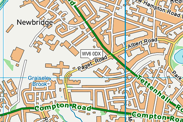WV6 0DX map - OS VectorMap District (Ordnance Survey) WV6 0DX map - OS VectorMap District (Ordnance Survey)