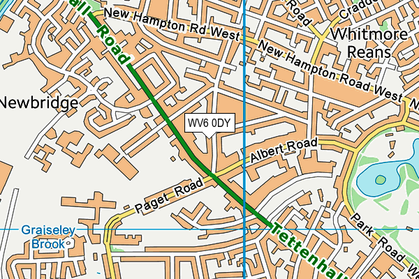 WV6 0DY map - OS VectorMap District (Ordnance Survey) WV6 0DY map - OS VectorMap District (Ordnance Survey)