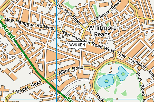 WV6 0EN map - OS VectorMap District (Ordnance Survey) WV6 0EN map - OS VectorMap District (Ordnance Survey)