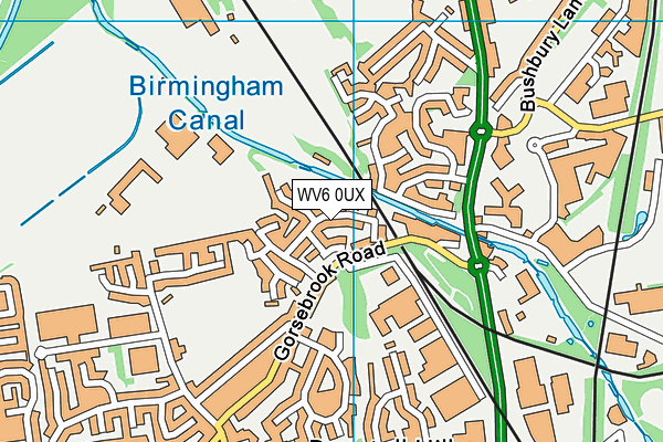 WV6 0UX map - OS VectorMap District (Ordnance Survey) WV6 0UX map - OS VectorMap District (Ordnance Survey)
