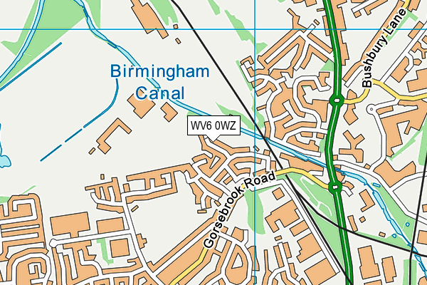 WV6 0WZ map - OS VectorMap District (Ordnance Survey) WV6 0WZ map - OS VectorMap District (Ordnance Survey)