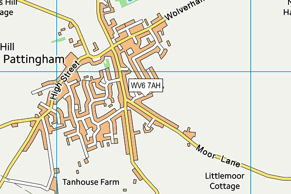 WV6 7AH map - OS VectorMap District (Ordnance Survey) WV6 7AH map - OS VectorMap District (Ordnance Survey)