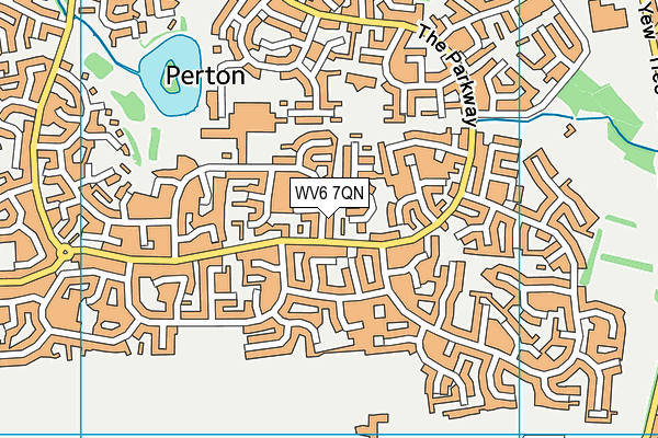 WV6 7QN map - OS VectorMap District (Ordnance Survey) WV6 7QN map - OS VectorMap District (Ordnance Survey)