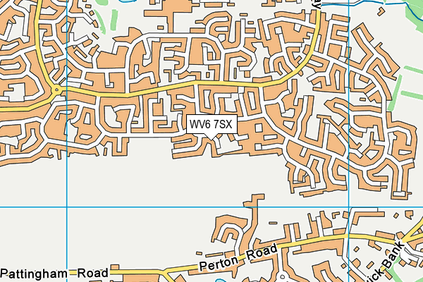 WV6 7SX map - OS VectorMap District (Ordnance Survey) WV6 7SX map - OS VectorMap District (Ordnance Survey)