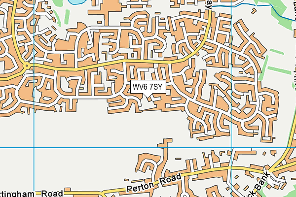 WV6 7SY map - OS VectorMap District (Ordnance Survey)