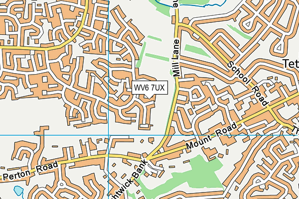 WV6 7UX map - OS VectorMap District (Ordnance Survey) WV6 7UX map - OS VectorMap District (Ordnance Survey)