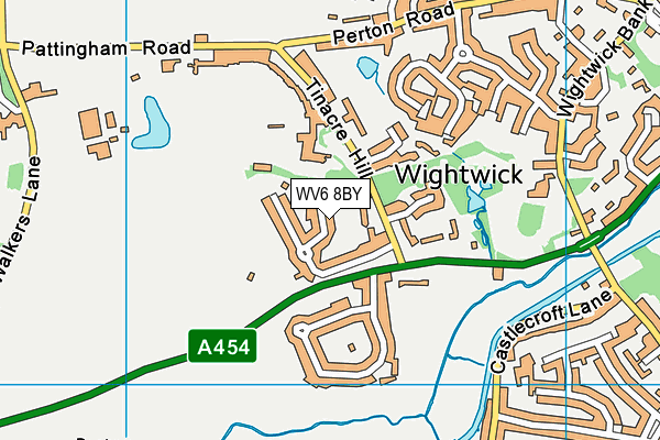 WV6 8BY map - OS VectorMap District (Ordnance Survey) WV6 8BY map - OS VectorMap District (Ordnance Survey)