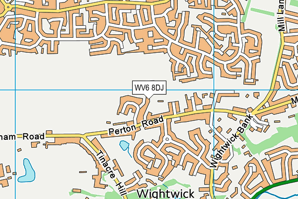 WV6 8DJ map - OS VectorMap District (Ordnance Survey) WV6 8DJ map - OS VectorMap District (Ordnance Survey)