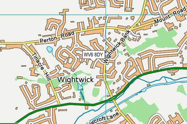 WV6 8DY map - OS VectorMap District (Ordnance Survey) WV6 8DY map - OS VectorMap District (Ordnance Survey)