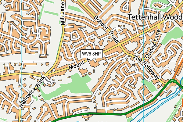 WV6 8HP map - OS VectorMap District (Ordnance Survey) WV6 8HP map - OS VectorMap District (Ordnance Survey)