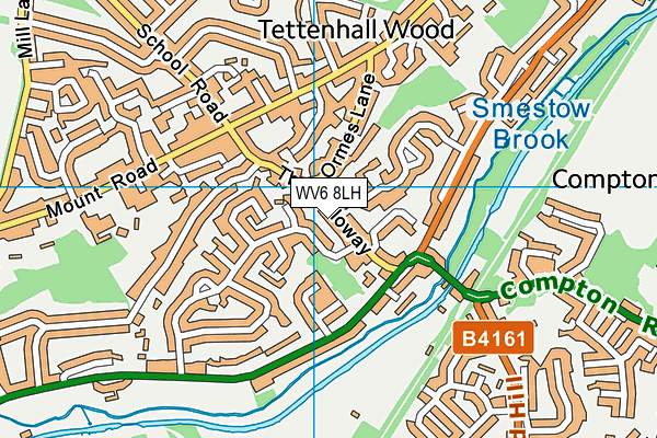 WV6 8LH map - OS VectorMap District (Ordnance Survey) WV6 8LH map - OS VectorMap District (Ordnance Survey)