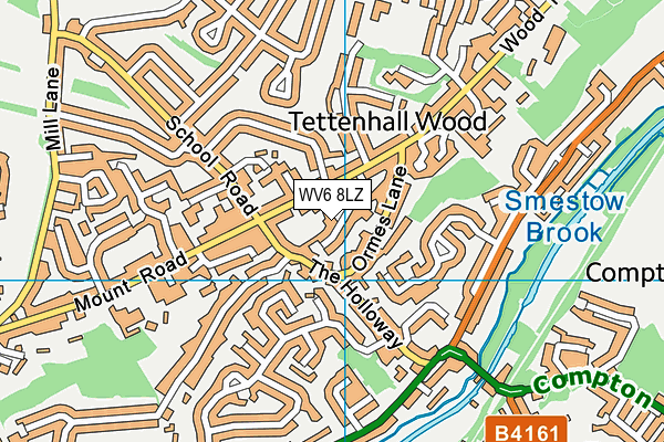 WV6 8LZ map - OS VectorMap District (Ordnance Survey) WV6 8LZ map - OS VectorMap District (Ordnance Survey)