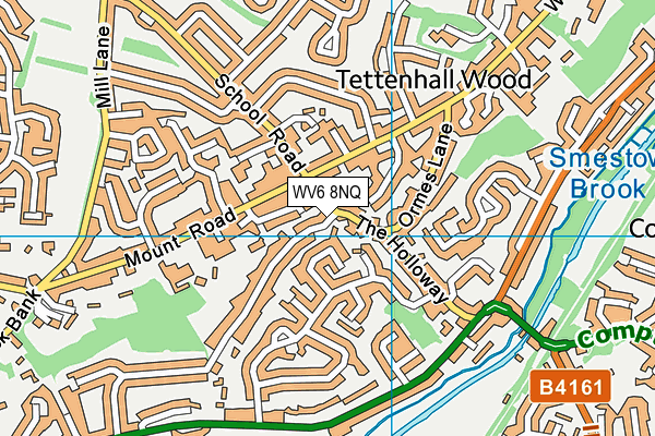 WV6 8NQ map - OS VectorMap District (Ordnance Survey) WV6 8NQ map - OS VectorMap District (Ordnance Survey)