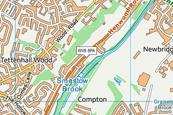WV6 8PA map - OS VectorMap District (Ordnance Survey) WV6 8PA map - OS VectorMap District (Ordnance Survey)