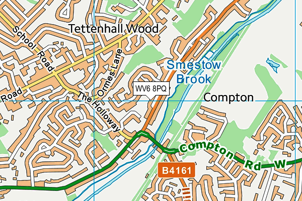 WV6 8PQ map - OS VectorMap District (Ordnance Survey) WV6 8PQ map - OS VectorMap District (Ordnance Survey)
