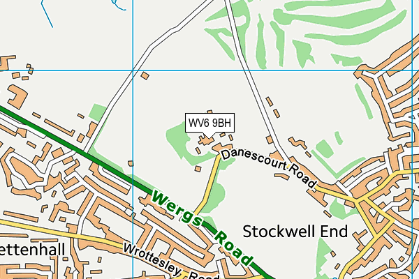 WV6 9BH map - OS VectorMap District (Ordnance Survey) WV6 9BH map - OS VectorMap District (Ordnance Survey)