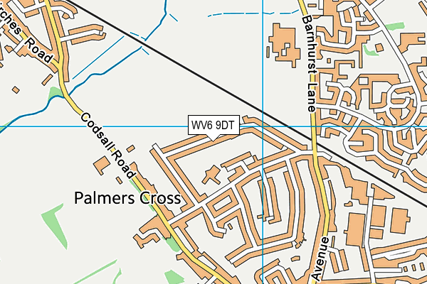 WV6 9DT map - OS VectorMap District (Ordnance Survey) WV6 9DT map - OS VectorMap District (Ordnance Survey)