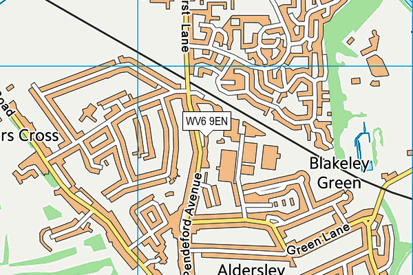 WV6 9EN map - OS VectorMap District (Ordnance Survey) WV6 9EN map - OS VectorMap District (Ordnance Survey)