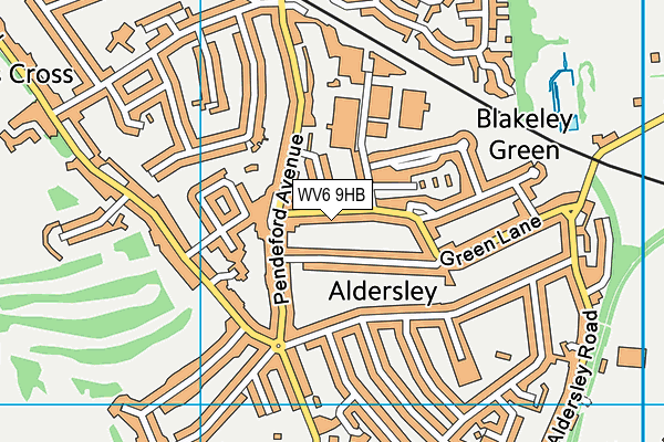 WV6 9HB map - OS VectorMap District (Ordnance Survey) WV6 9HB map - OS VectorMap District (Ordnance Survey)