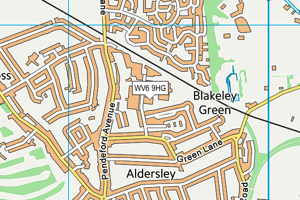WV6 9HG map - OS VectorMap District (Ordnance Survey) WV6 9HG map - OS VectorMap District (Ordnance Survey)
