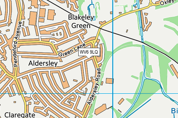 WV6 9LQ map - OS VectorMap District (Ordnance Survey) WV6 9LQ map - OS VectorMap District (Ordnance Survey)