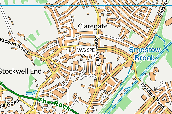 WV6 9PE map - OS VectorMap District (Ordnance Survey) WV6 9PE map - OS VectorMap District (Ordnance Survey)