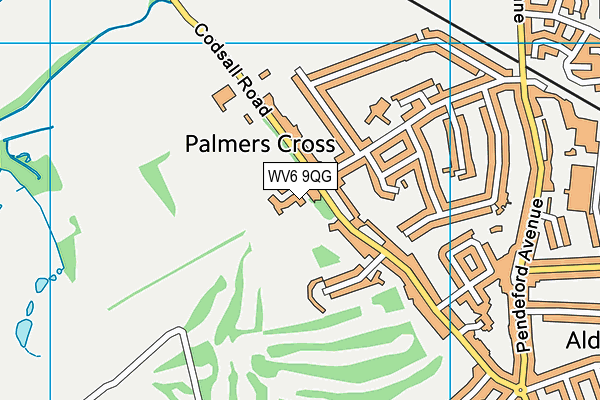 WV6 9QG map - OS VectorMap District (Ordnance Survey) WV6 9QG map - OS VectorMap District (Ordnance Survey)