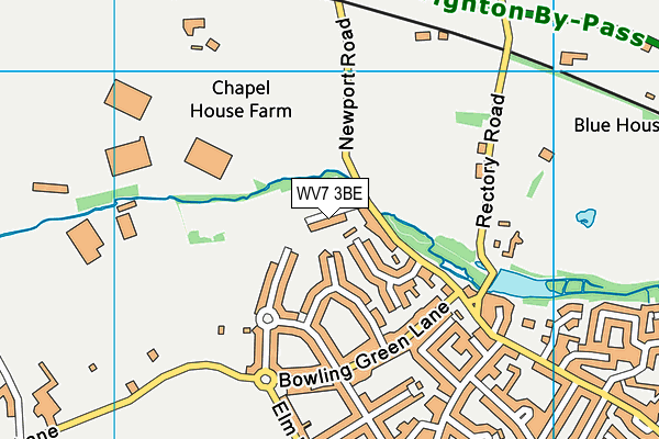 WV7 3BE map - OS VectorMap District (Ordnance Survey) WV7 3BE map - OS VectorMap District (Ordnance Survey)