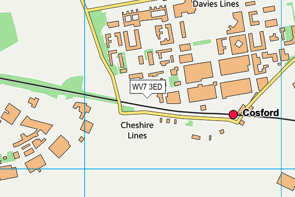 WV7 3ED map - OS VectorMap District (Ordnance Survey) WV7 3ED map - OS VectorMap District (Ordnance Survey)