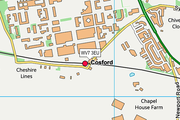 WV7 3EU map - OS VectorMap District (Ordnance Survey) WV7 3EU map - OS VectorMap District (Ordnance Survey)