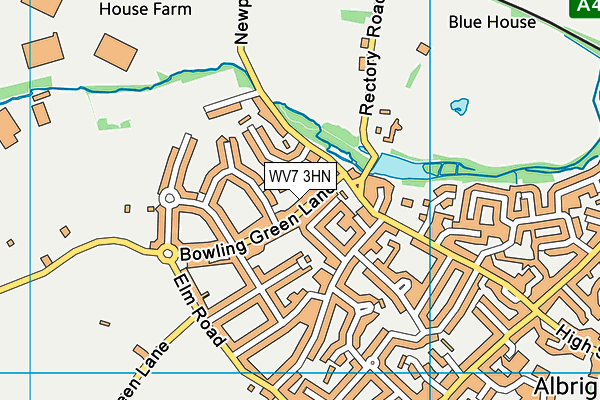 WV7 3HN map - OS VectorMap District (Ordnance Survey) WV7 3HN map - OS VectorMap District (Ordnance Survey)