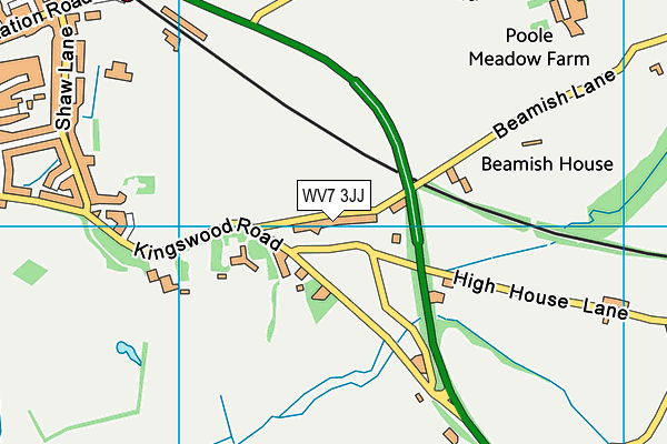 WV7 3JJ map - OS VectorMap District (Ordnance Survey) WV7 3JJ map - OS VectorMap District (Ordnance Survey)