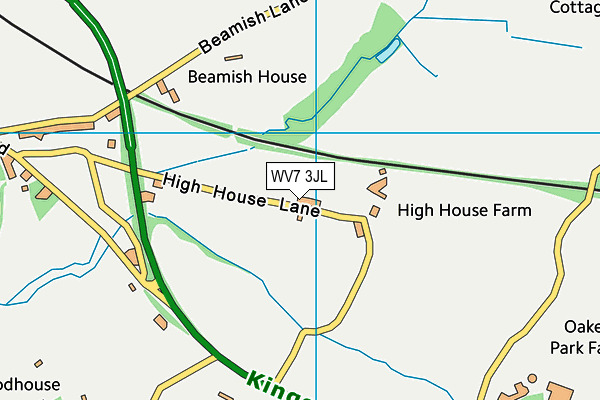 WV7 3JL map - OS VectorMap District (Ordnance Survey) WV7 3JL map - OS VectorMap District (Ordnance Survey)
