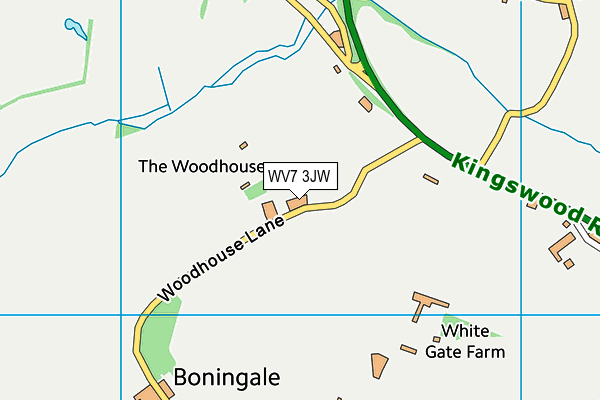 WV7 3JW map - OS VectorMap District (Ordnance Survey) WV7 3JW map - OS VectorMap District (Ordnance Survey)
