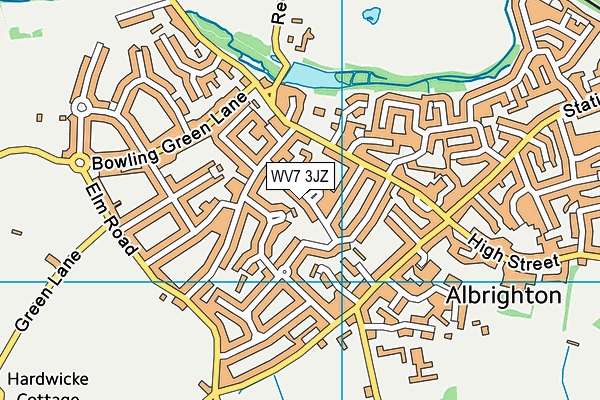 WV7 3JZ map - OS VectorMap District (Ordnance Survey) WV7 3JZ map - OS VectorMap District (Ordnance Survey)