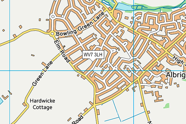 WV7 3LH map - OS VectorMap District (Ordnance Survey) WV7 3LH map - OS VectorMap District (Ordnance Survey)