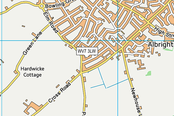 WV7 3LW map - OS VectorMap District (Ordnance Survey) WV7 3LW map - OS VectorMap District (Ordnance Survey)