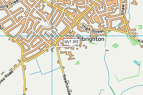 WV7 3PZ map - OS VectorMap District (Ordnance Survey) WV7 3PZ map - OS VectorMap District (Ordnance Survey)