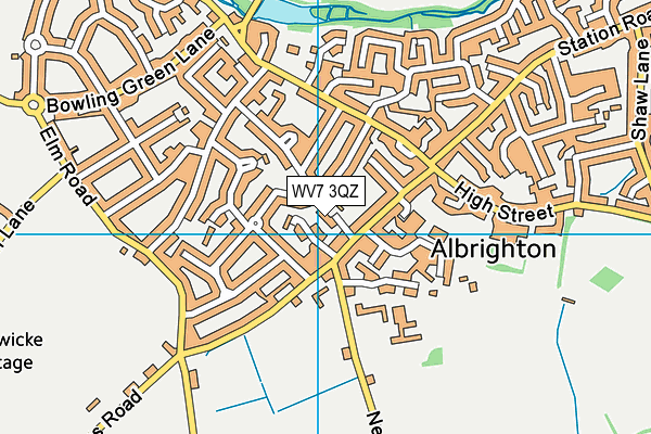 WV7 3QZ map - OS VectorMap District (Ordnance Survey) WV7 3QZ map - OS VectorMap District (Ordnance Survey)