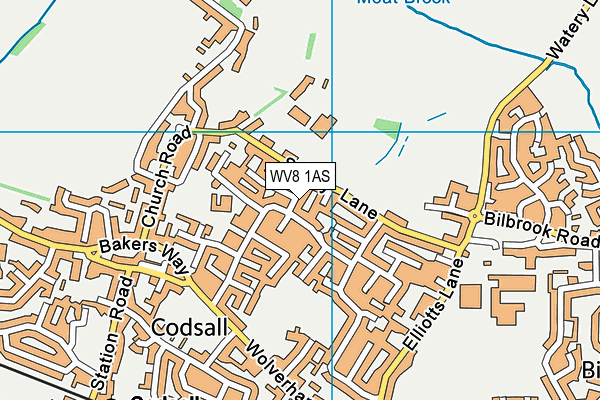 WV8 1AS map - OS VectorMap District (Ordnance Survey) WV8 1AS map - OS VectorMap District (Ordnance Survey)