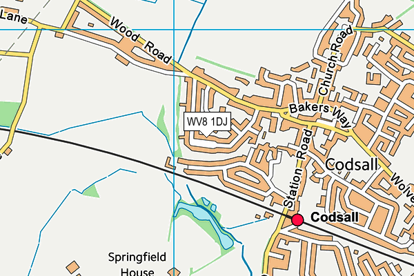 WV8 1DJ map - OS VectorMap District (Ordnance Survey) WV8 1DJ map - OS VectorMap District (Ordnance Survey)