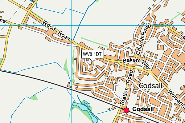 WV8 1DT map - OS VectorMap District (Ordnance Survey) WV8 1DT map - OS VectorMap District (Ordnance Survey)