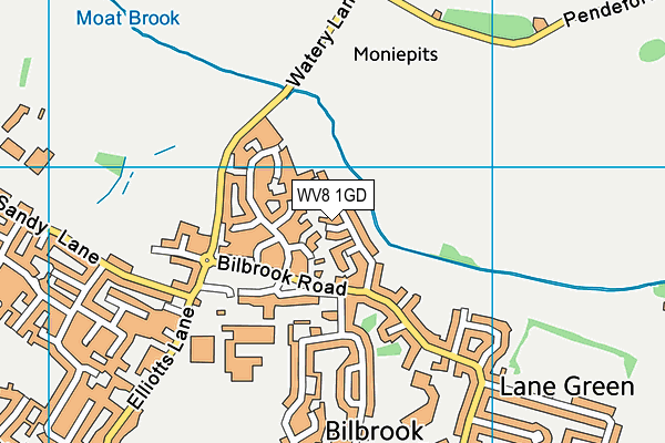 WV8 1GD map - OS VectorMap District (Ordnance Survey) WV8 1GD map - OS VectorMap District (Ordnance Survey)