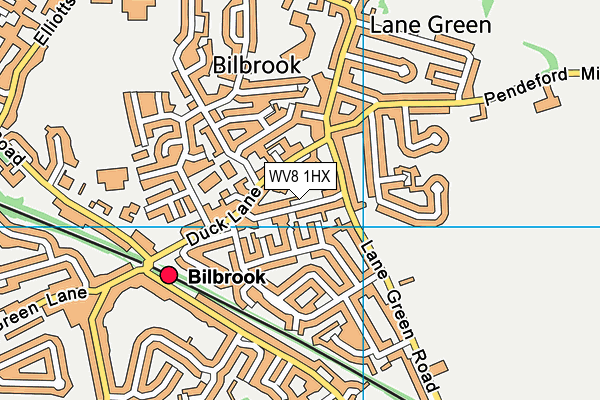 WV8 1HX map - OS VectorMap District (Ordnance Survey) WV8 1HX map - OS VectorMap District (Ordnance Survey)